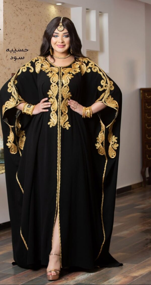 عبايه مخمل تقيل مقاس كبير - Image 2